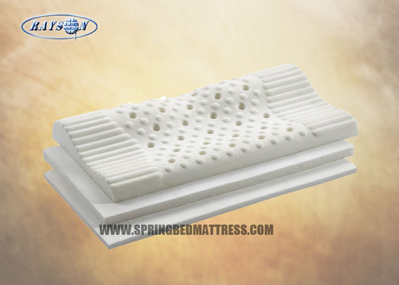 Oreiller naturel blanc de latex de meubles d'hôtel/oreiller cervical de cou soutien de latex