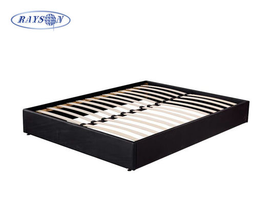 La base à lamelles de lit de contreplaqué noir fait sur commande démantèlent le cadre de lit