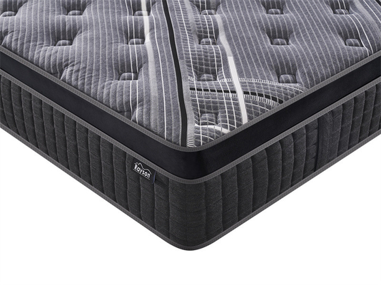 Matraque en mousse de mémoire de gel de latex orthopédique personnalisé dans une boîte Lit à ressort de poche pour usage domestique et hôtelier